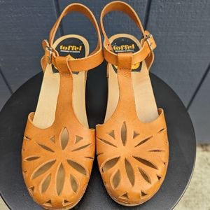 Swedish Hasbeens Lacy Sandal Clogs